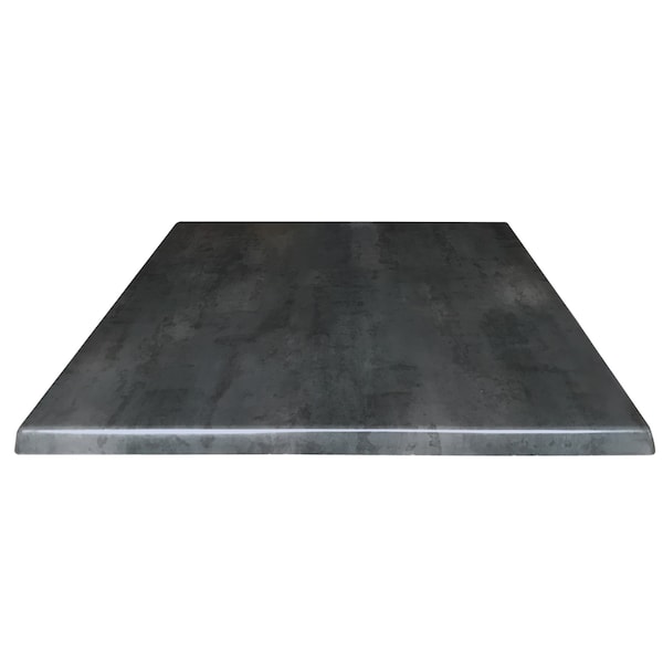 36" x 36" Black Steel, Indoor/Outdoor All-Season EnduroTop Table Top